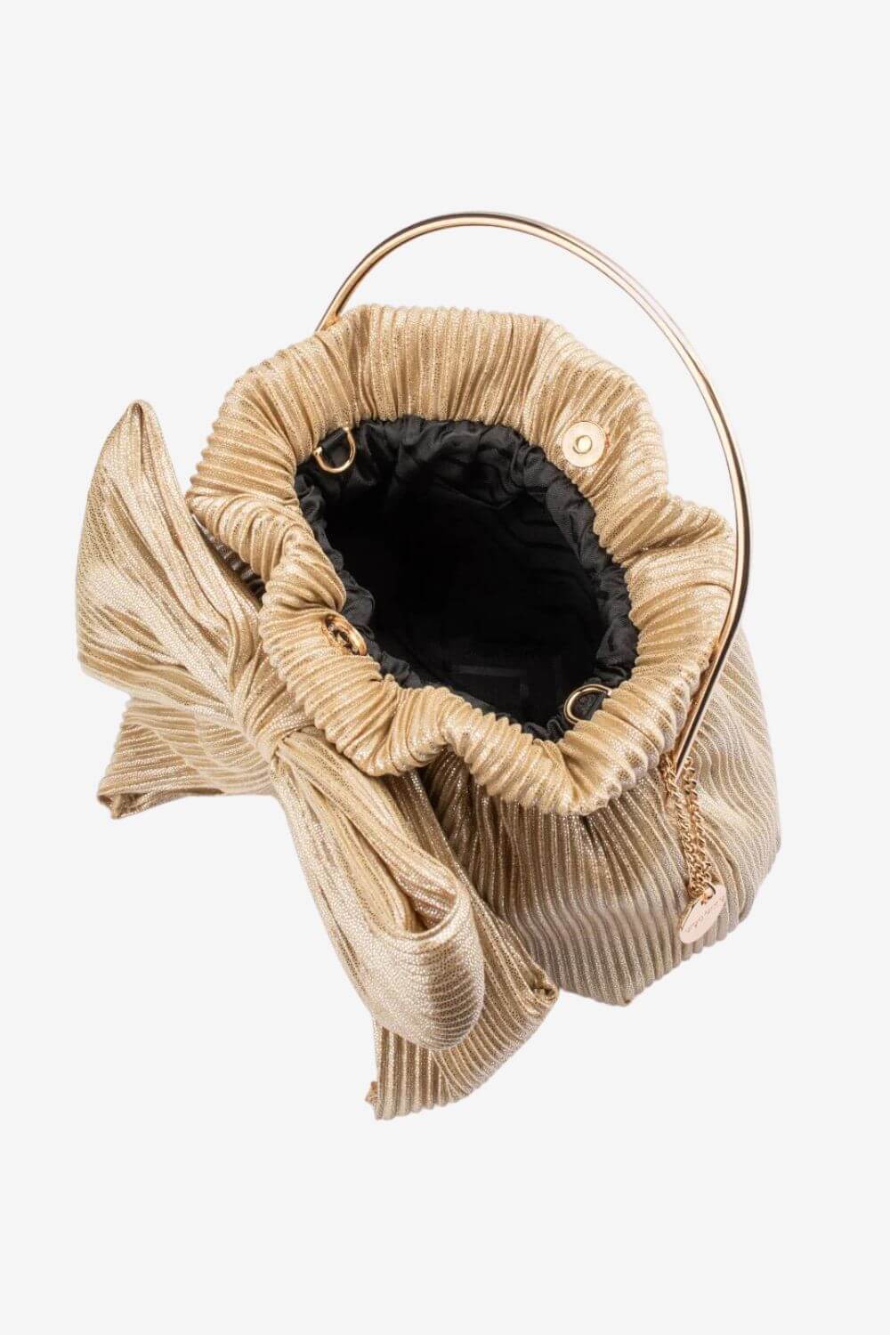 Olga Berg Elise Pleated Top Handle Bag