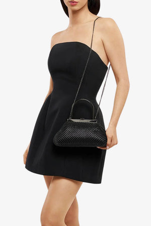 Olga Berg Mimi Ball Mesh Frame Bag