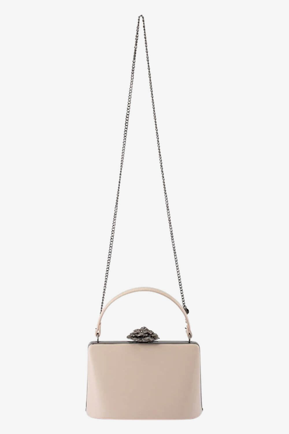 Olga Berg Grace Embellished Frame Bag