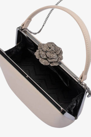 Olga Berg Grace Embellished Frame Bag