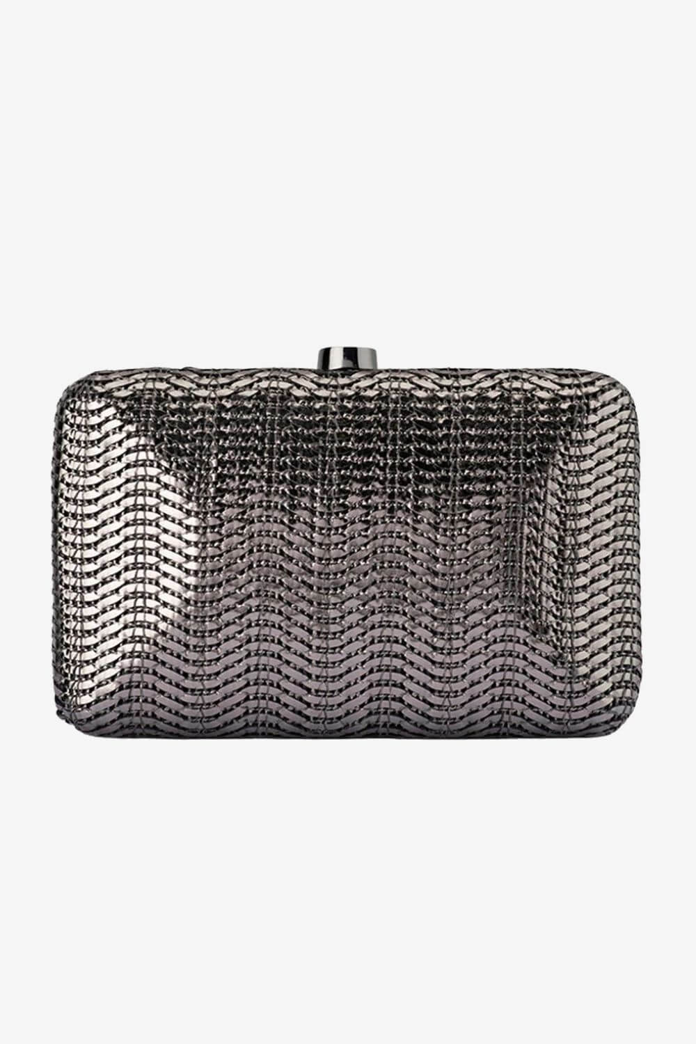 Olga Berg Hannah Textured Clutch