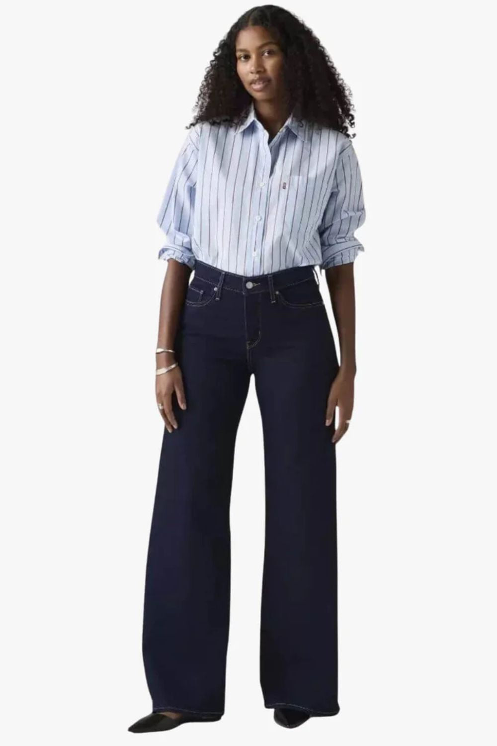 Levis Womens 318 Shaping Wide Leg Jean
