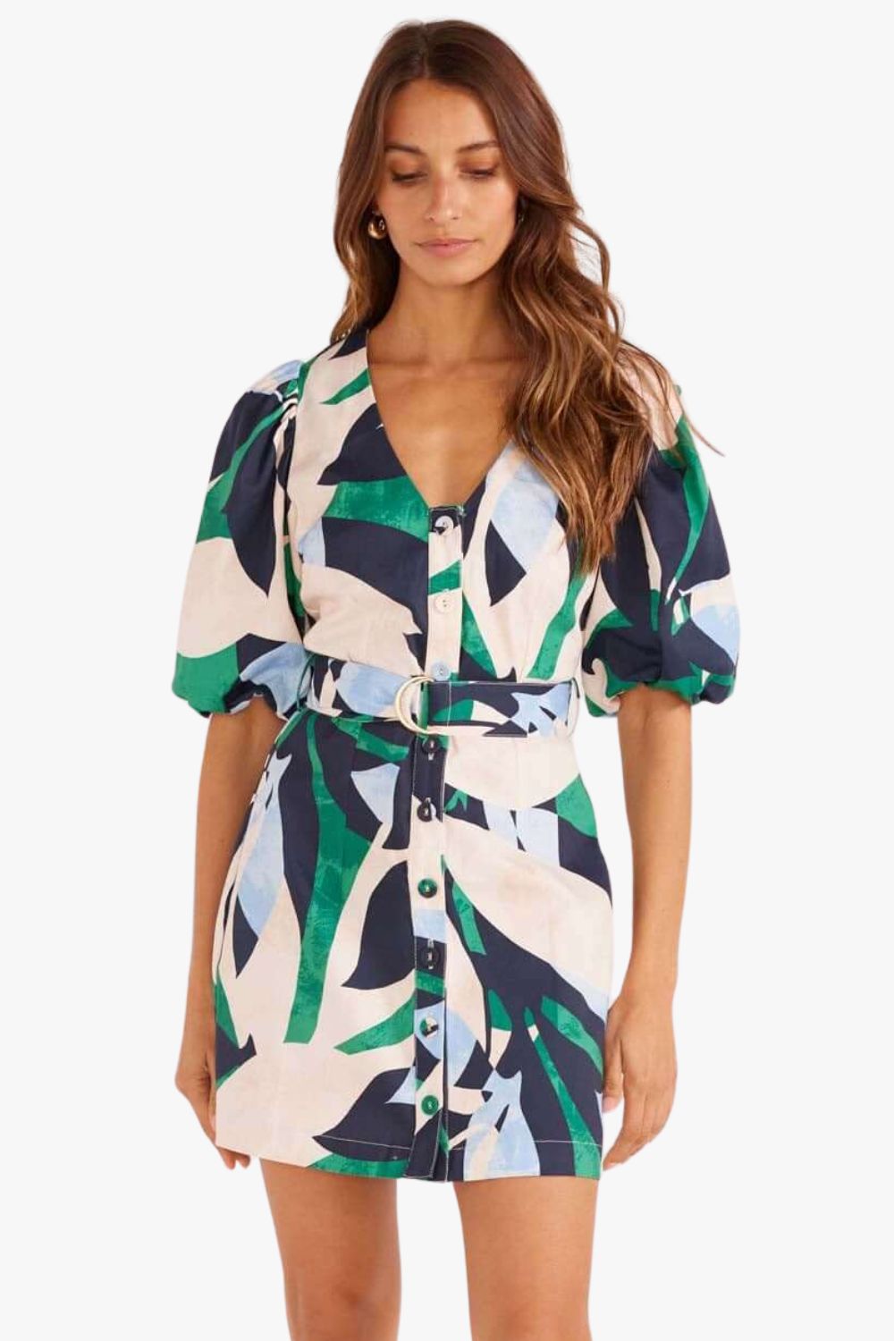 Mink Pink Faven Drill Mini Dress