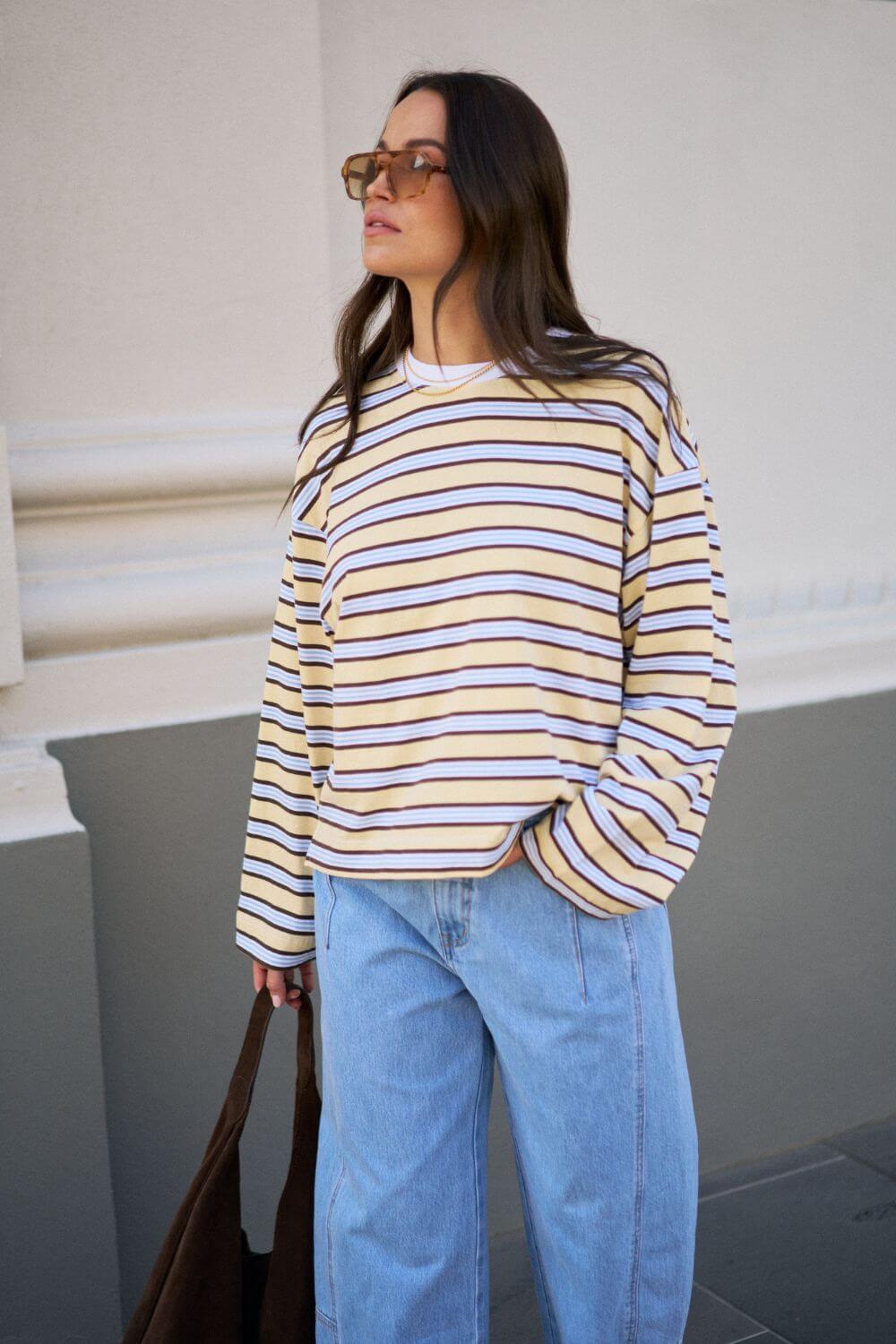Ceres Life Beau Long Sleeve Slouchy Tee