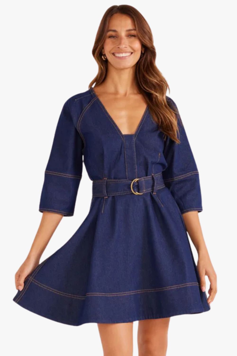Mink Pink Kenzie Denim Mini Dress