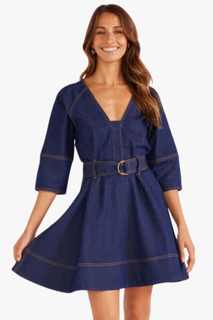 Mink Pink Kenzie Denim Mini Dress