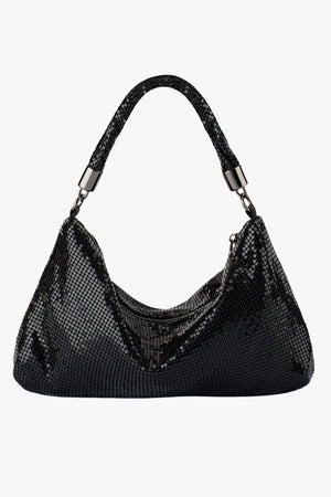 Olga Berg Marilla Mesh Zip Top Clutch
