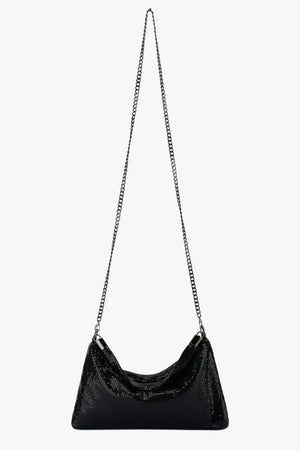 Olga Berg Marilla Mesh Zip Top Clutch