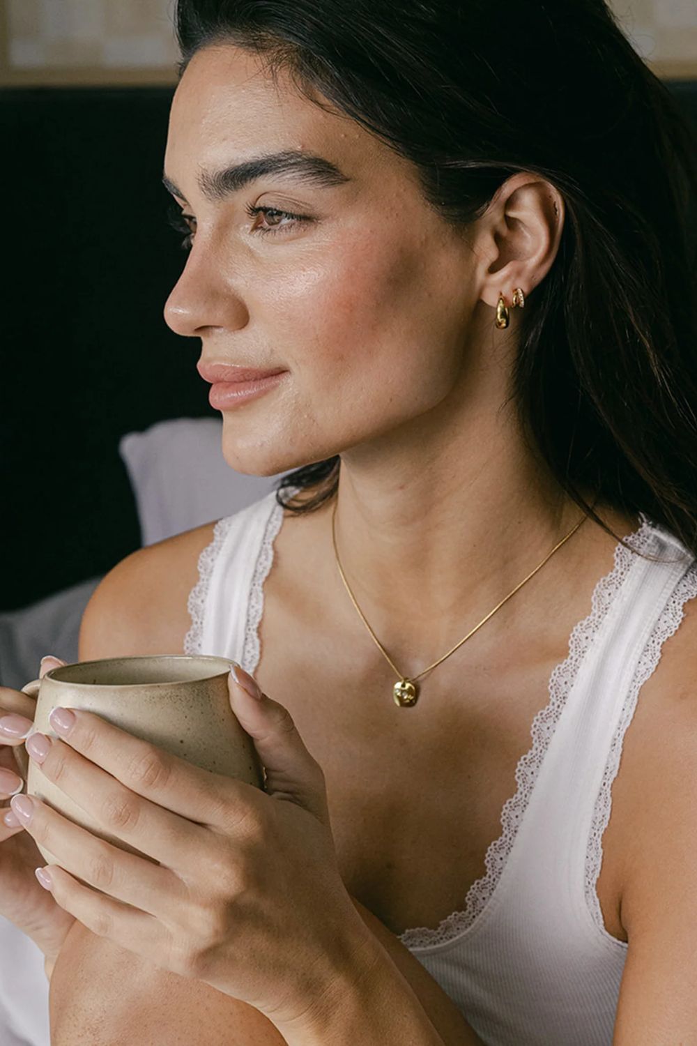 Milla Hart Asta Huggie Earrings