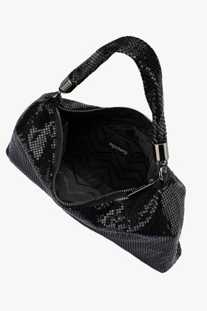 Olga Berg Marilla Mesh Zip Top Clutch