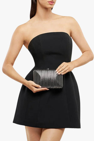 Olga Berg Hannah Textured Clutch