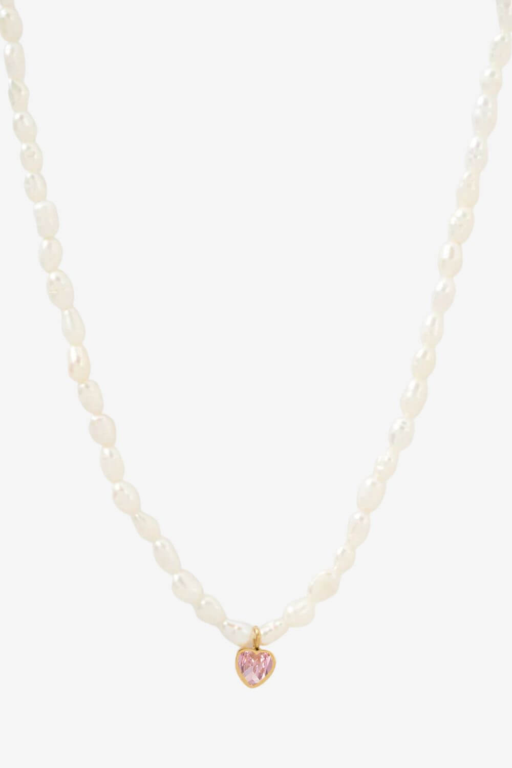 Arms of Eve Kiki Pearl Heart Necklace