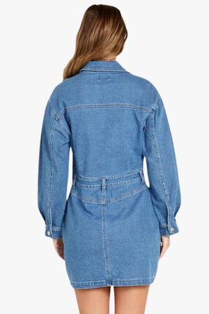 Sass Gabrielle Long Sleeve Denim Dress