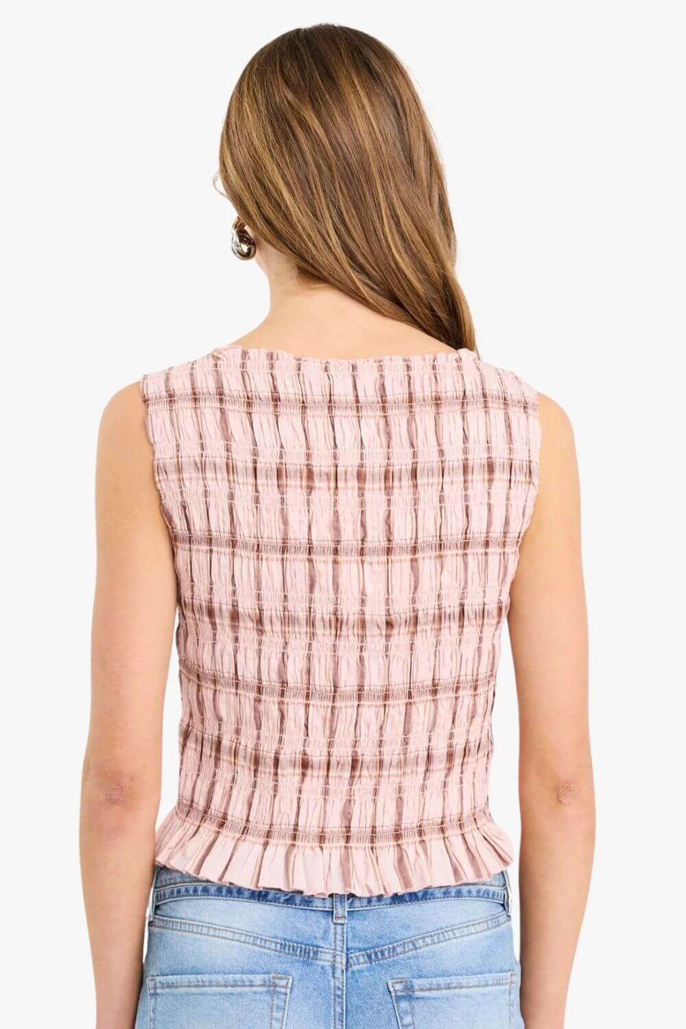 Forsaken Shirred Shell Top