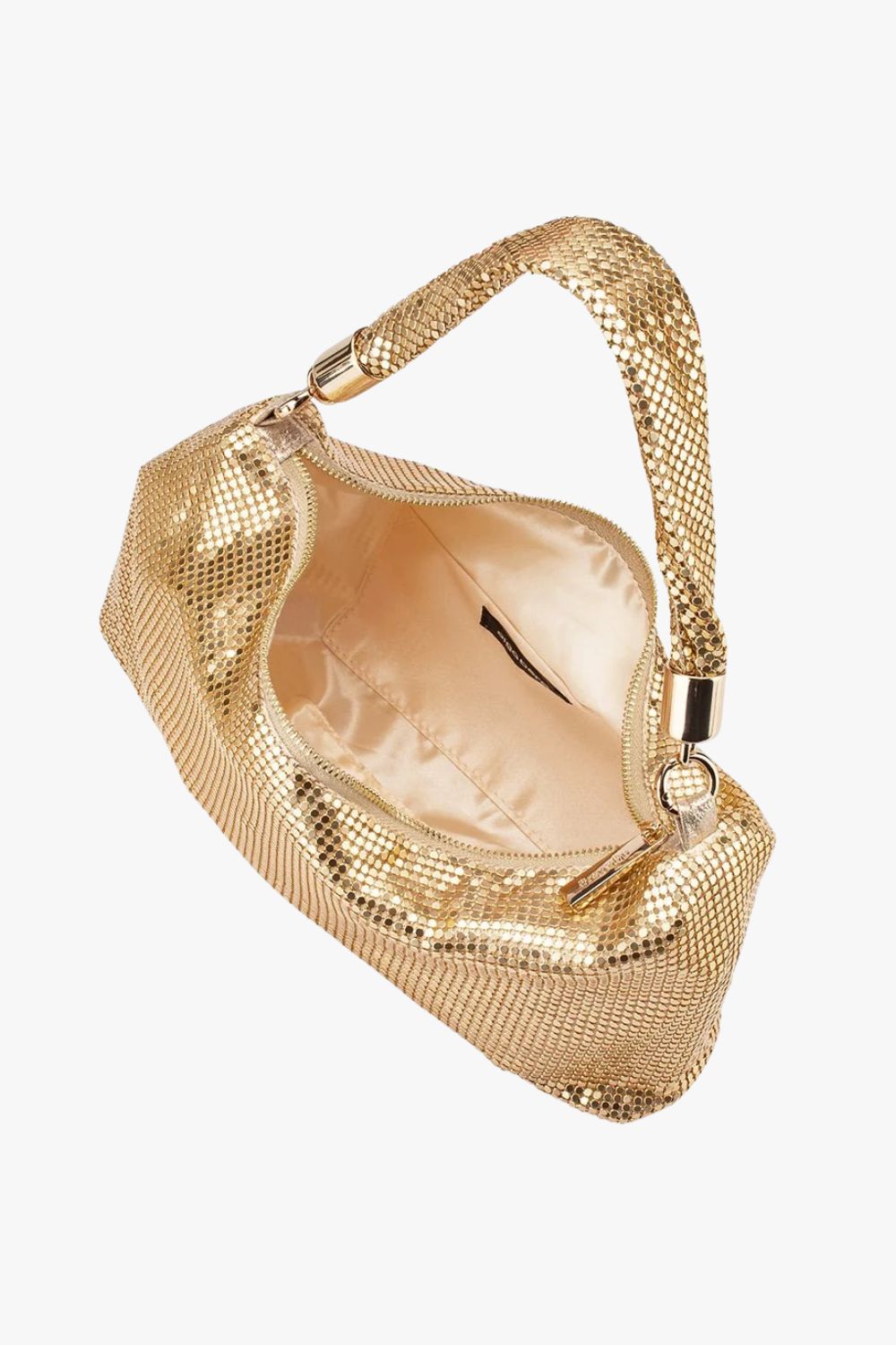 Olga Berg Marilla Mesh Zip Top Clutch