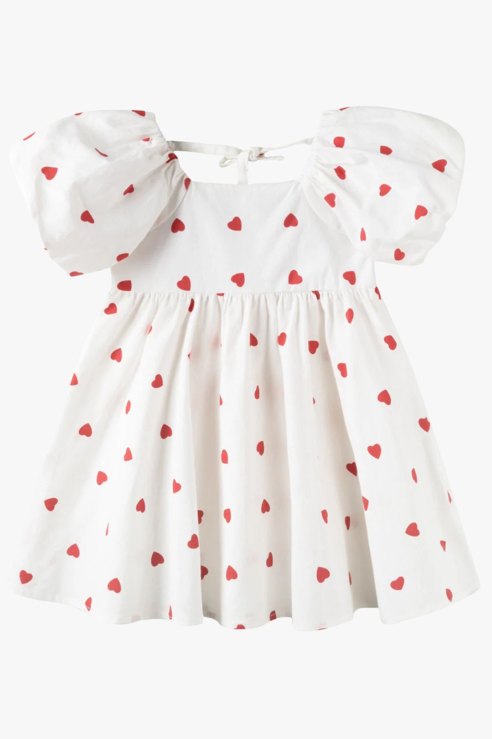 Designer Kidz Love Hearts Puff Sleeve Dress