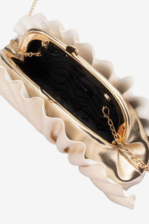 Olga Berg Hollie Pleated Clutch