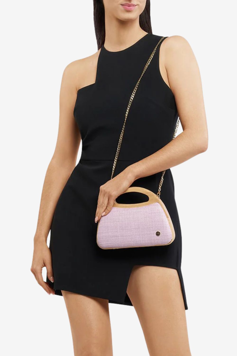 Olga Berg Sarah Wooden Frame Bag