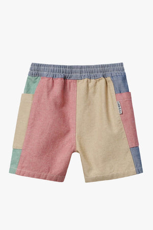Goldie + Ace Patchwork Stripe Noah Pocket Shorts