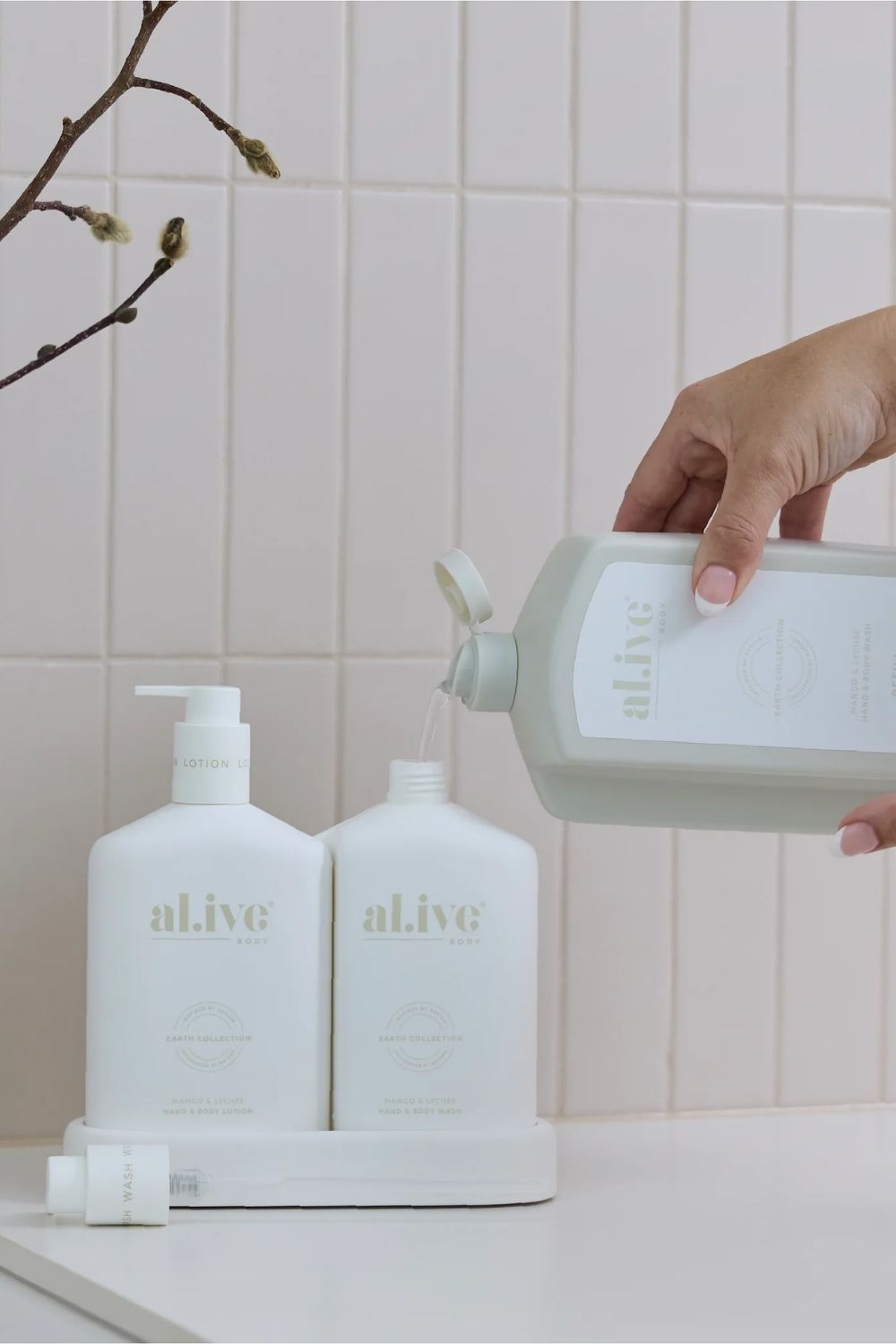 Al.ive 1 Litre Wash Refill Mango & Lychee