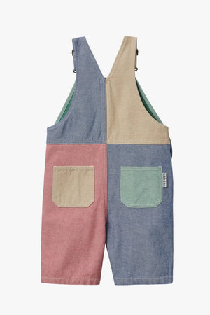Goldie + Ace Patchwork Stripe Burton Overalls