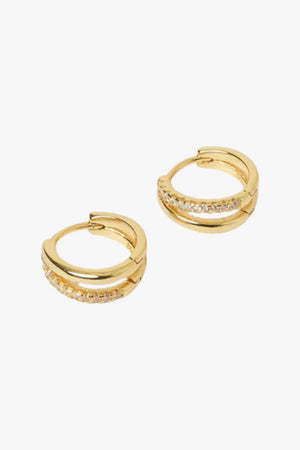 Arms of Eve Winnie Gold Huggie Earrings