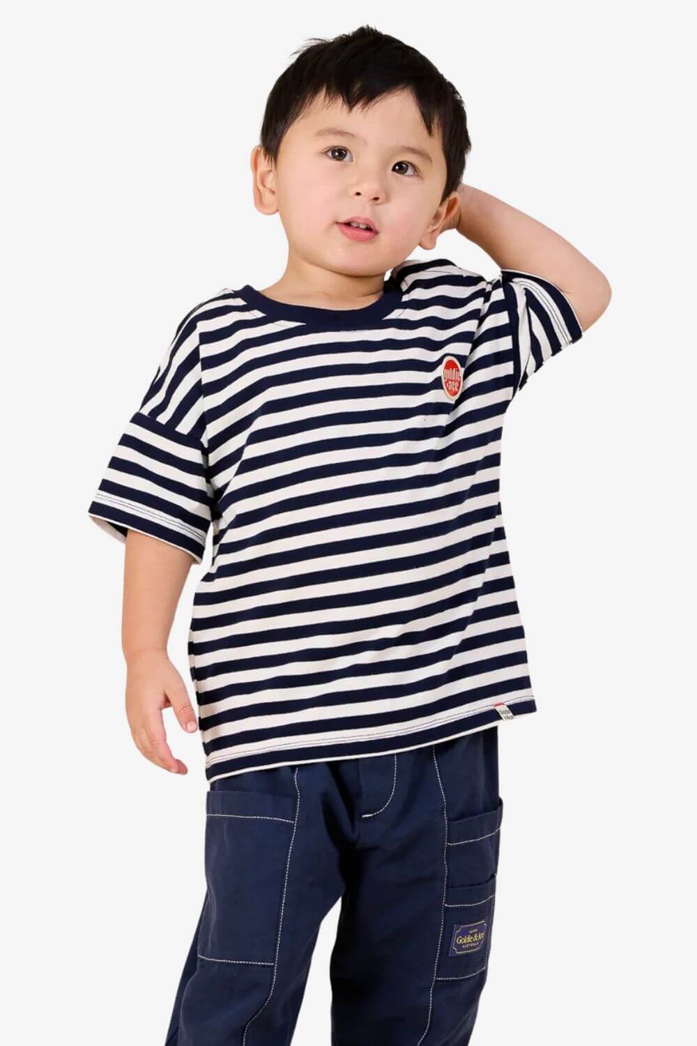 Goldie + Ace Essential Stripe Logo T-Shirt