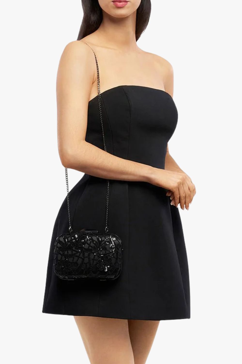 Olga Berg Elena Appliqued Clutch