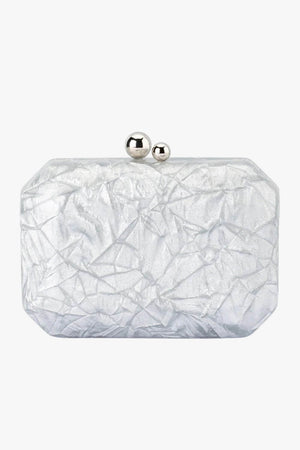 Olga Berg Mateo Mettalic Clutch