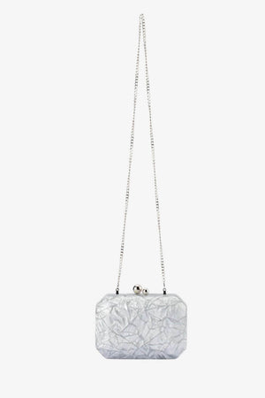 Olga Berg Mateo Mettalic Clutch
