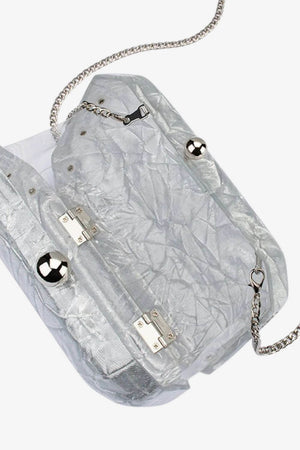 Olga Berg Mateo Mettalic Clutch