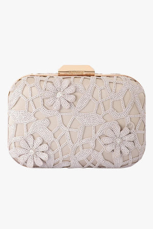 Olga Berg Elena Appliqued Clutch