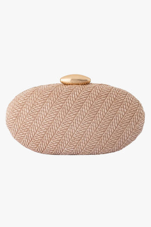Olga Berg Josie Woven Clutch