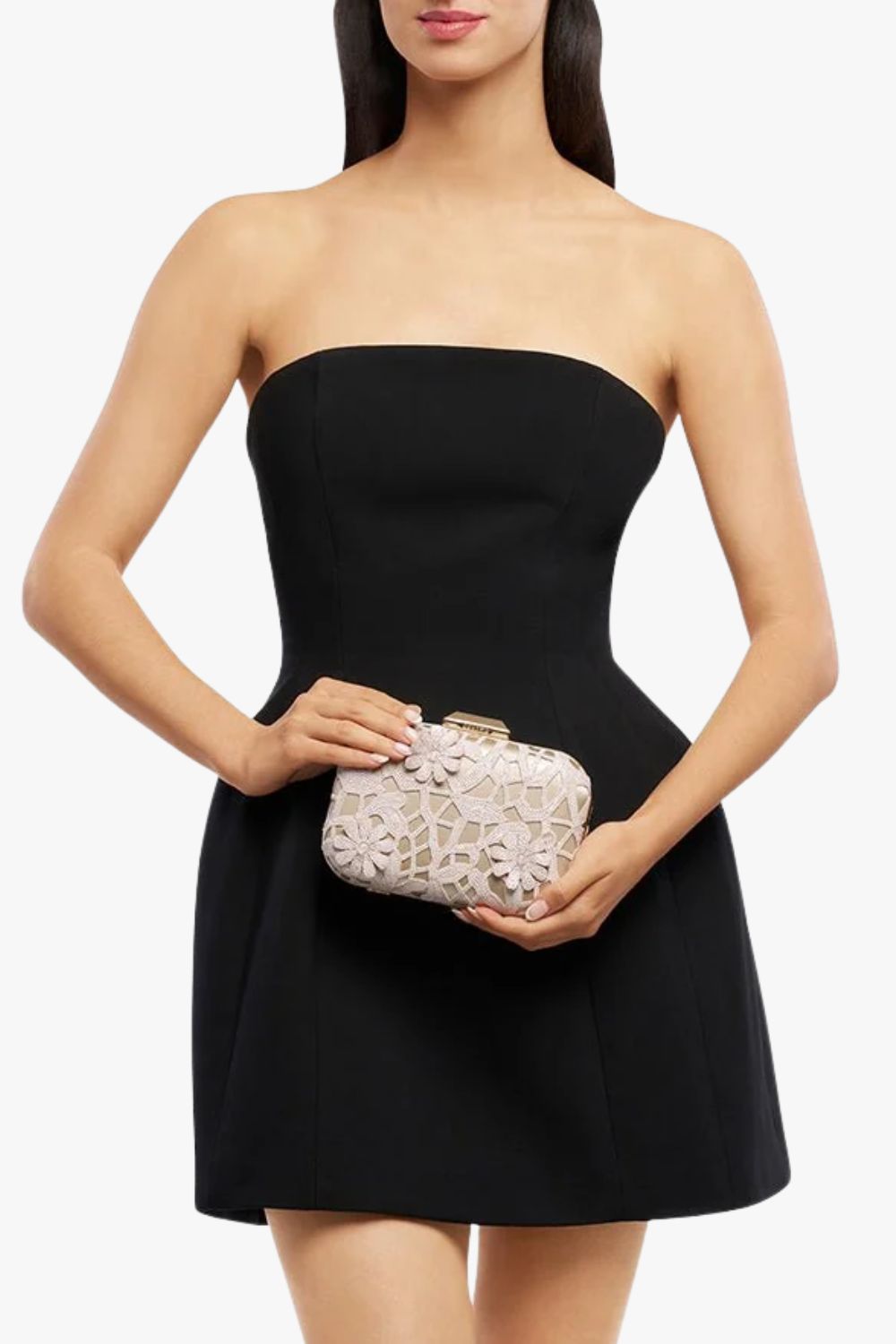 Olga Berg Elena Appliqued Clutch