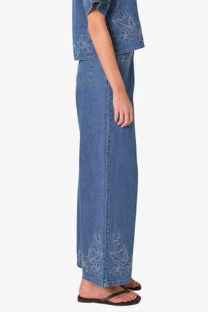 Fate + Becker Sloane Embroidered Jean