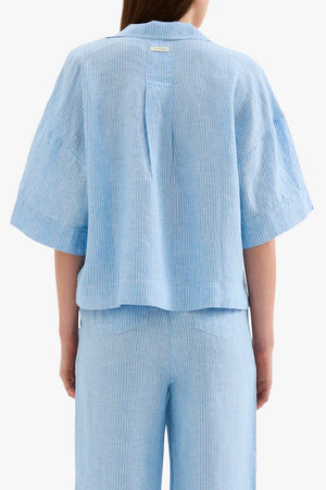 Nude Lucy Lounge Stripe Linen Shirt