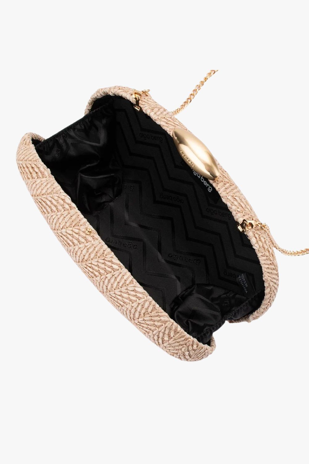 Olga Berg Josie Woven Clutch