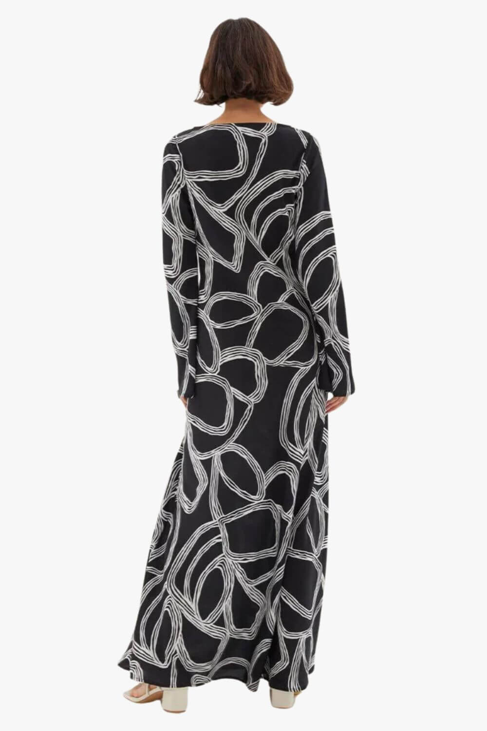 Sovere Sgraffito Bias Maxi Dress