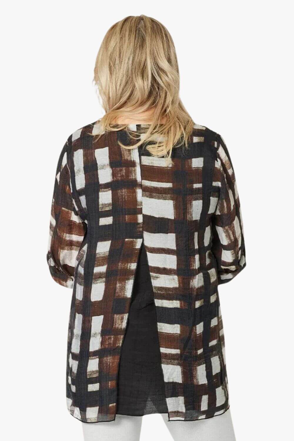 Gordon Smith Zena Check Layered Tunic