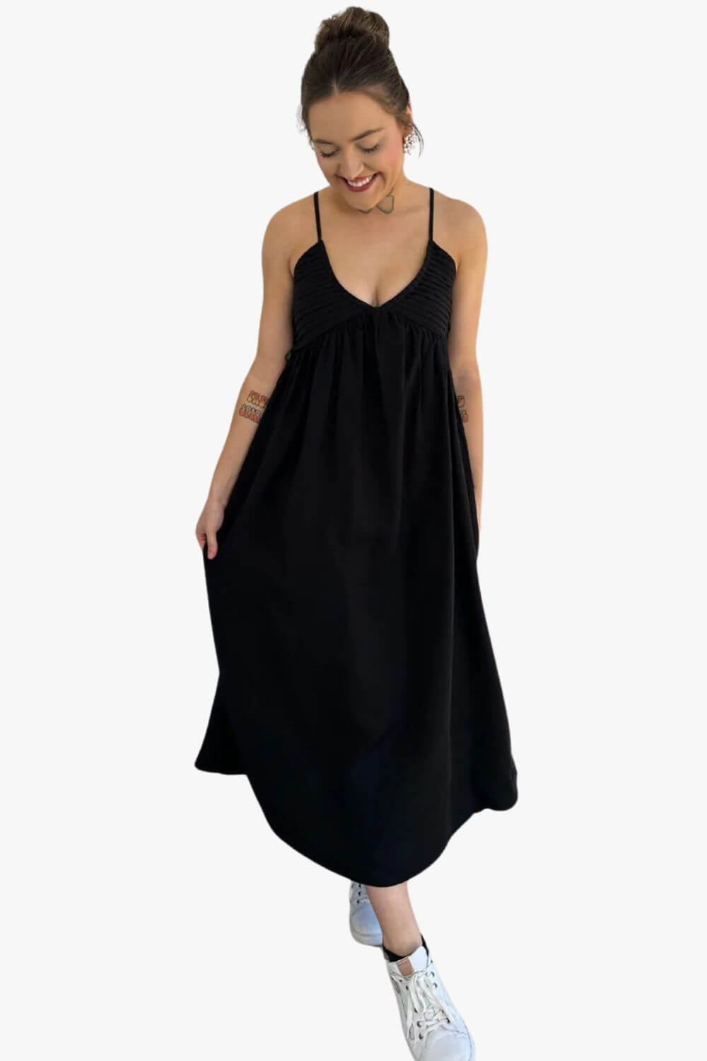 Lucia Pleated Midi Dress