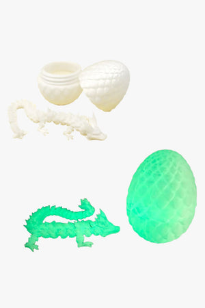 Pink Poppy 3D Printed Dragon's Eff Glow In The Dark