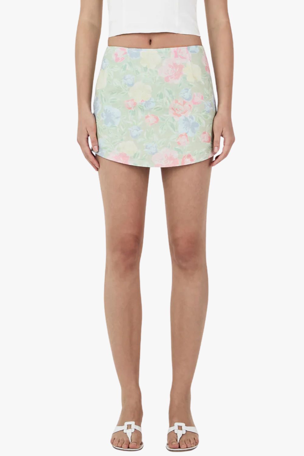 Ownley Grace Linen Mini Skirt