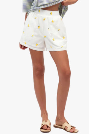 Lemon Cotton Shorts