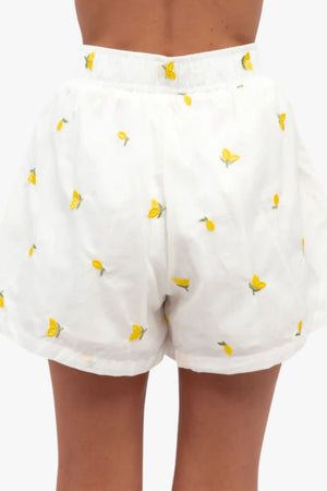 Lemon Cotton Shorts