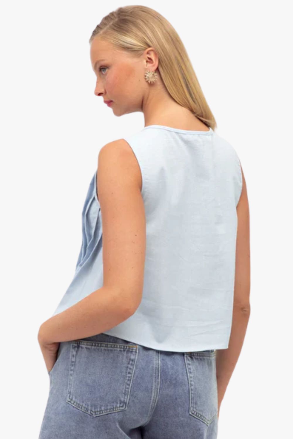 Paxton Pleated Front Top