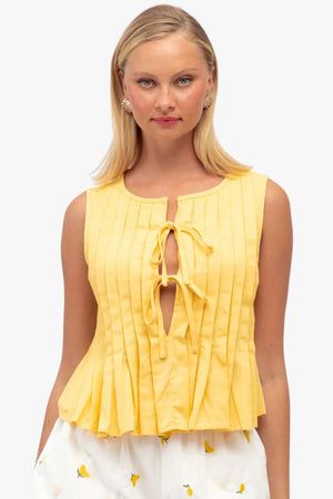 Paxton Pleated Front Top