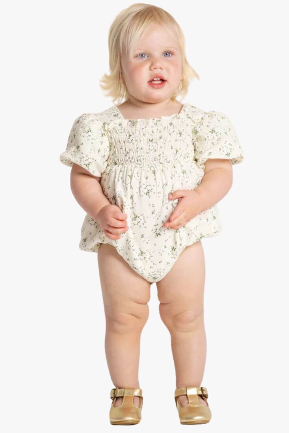 Designer Kidz Lily Puff Sleeve Romper