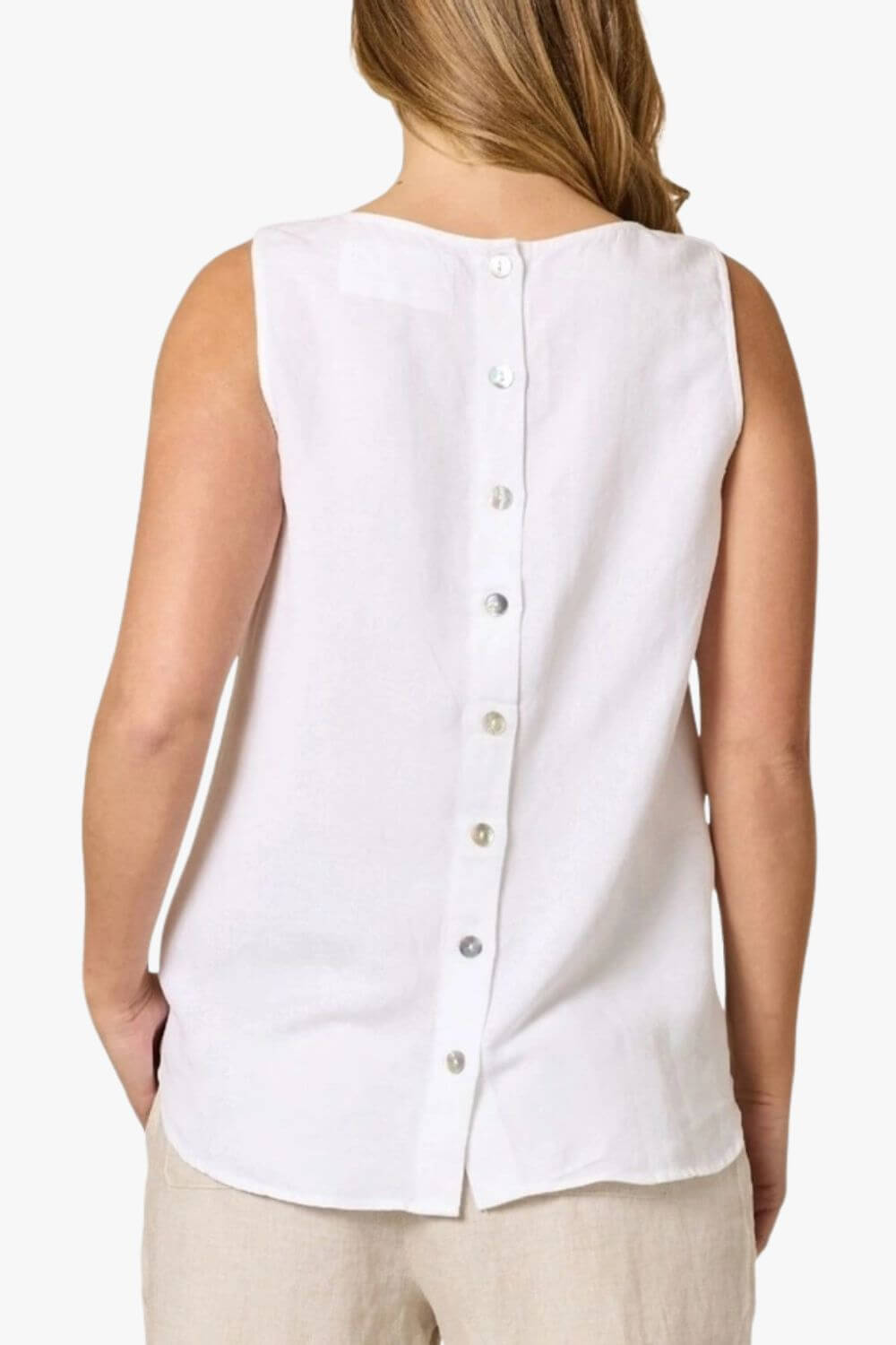 Gordon Smith The Lino Button Back Cami White