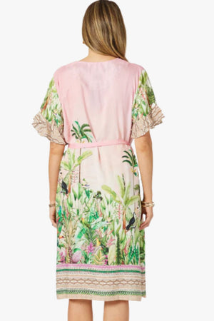 Hammock & Vine Toucan Ruffle Sleeve Dress