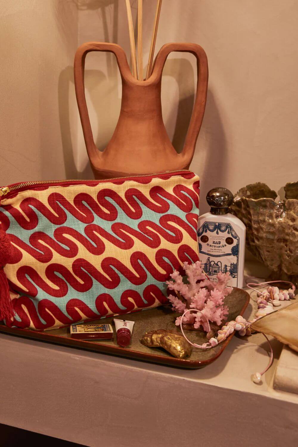 Sage x Clare Marzia Cosmetic Bag